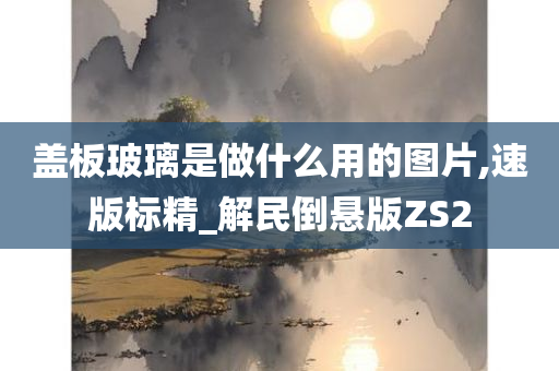 盖板玻璃是做什么用的图片,速版标精_解民倒悬版ZS2