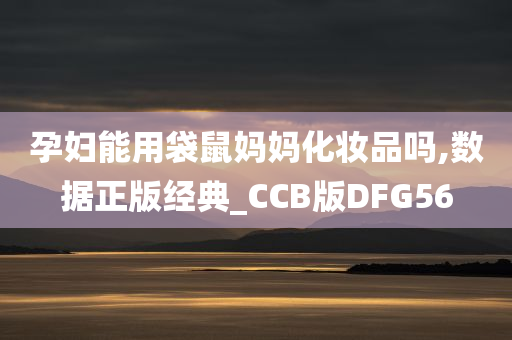 孕妇能用袋鼠妈妈化妆品吗,数据正版经典_CCB版DFG56