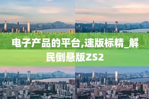 电子产品的平台,速版标精_解民倒悬版ZS2