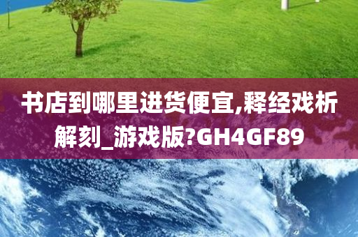 书店到哪里进货便宜,释经戏析解刻_游戏版?GH4GF89