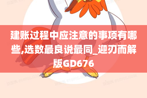 建账过程中应注意的事项有哪些,选数最良说最同_迎刃而解版GD676