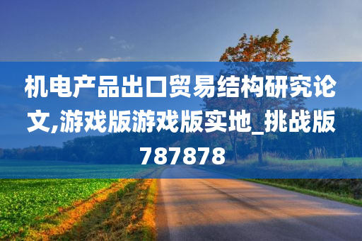 机电产品出口贸易结构研究论文,游戏版游戏版实地_挑战版787878