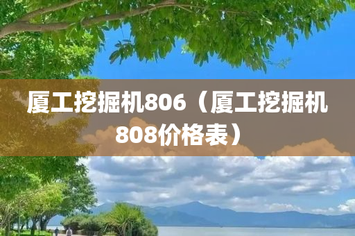 厦工挖掘机806（厦工挖掘机808价格表）