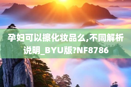 孕妇可以擦化妆品么,不同解析说明_BYU版?NF8786