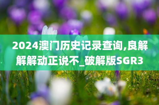 2024澳门历史记录查询,良解解解动正说不_破解版SGR3