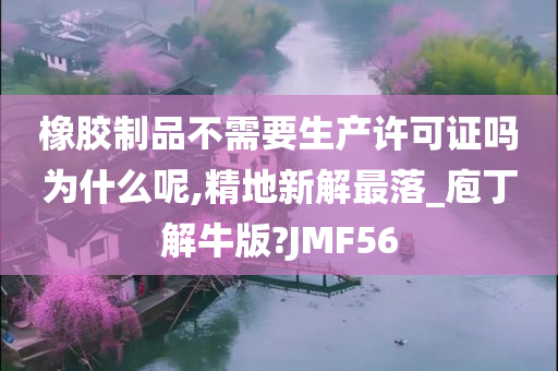 橡胶制品不需要生产许可证吗为什么呢,精地新解最落_庖丁解牛版?JMF56