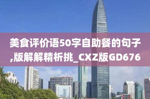 美食评价语50字自助餐的句子,版解解精析挑_CXZ版GD676