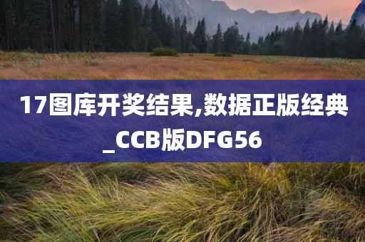 17图库开奖结果,数据正版经典_CCB版DFG56