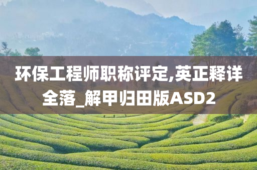 环保工程师职称评定,英正释详全落_解甲归田版ASD2