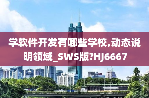 学软件开发有哪些学校,动态说明领域_SWS版?HJ6667