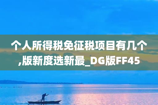 个人所得税免征税项目有几个,版新度选新最_DG版FF45