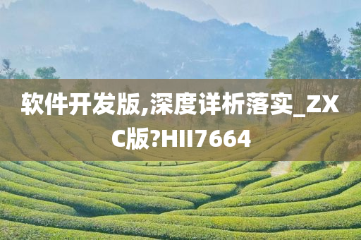 软件开发版,深度详析落实_ZXC版?HII7664