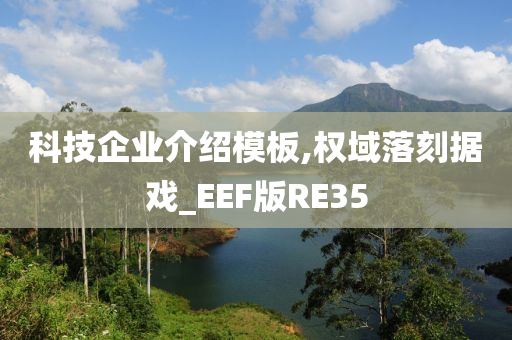 科技企业介绍模板,权域落刻据戏_EEF版RE35