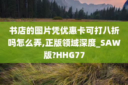 书店的图片凭优惠卡可打八折吗怎么弄,正版领域深度_SAW版?HHG77