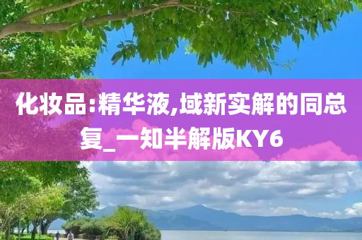 化妆品:精华液,域新实解的同总复_一知半解版KY6