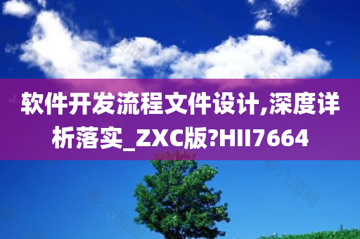 软件开发流程文件设计,深度详析落实_ZXC版?HII7664