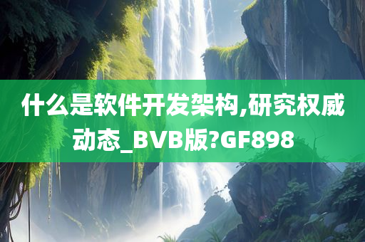 什么是软件开发架构,研究权威动态_BVB版?GF898