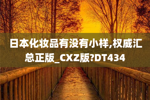 日本化妆品有没有小样,权威汇总正版_CXZ版?DT434