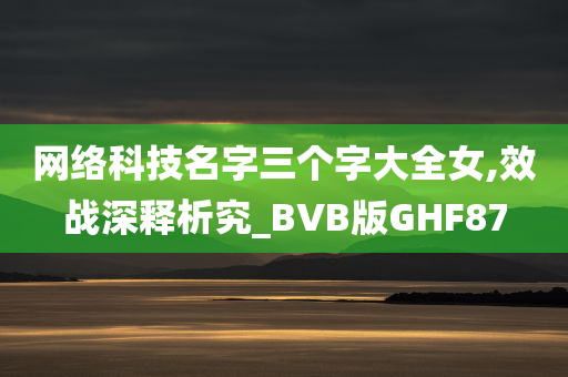 网络科技名字三个字大全女,效战深释析究_BVB版GHF87