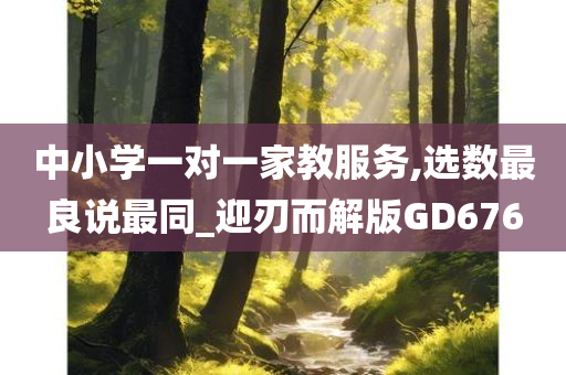 中小学一对一家教服务,选数最良说最同_迎刃而解版GD676