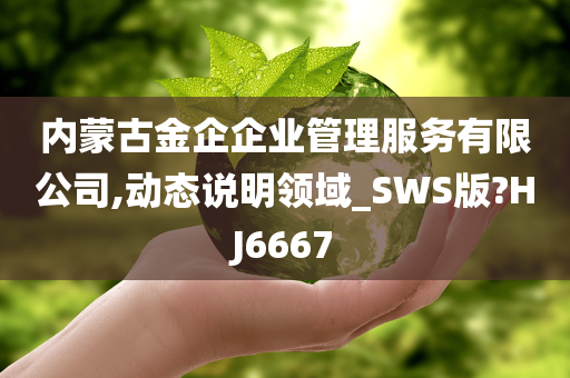 内蒙古金企企业管理服务有限公司,动态说明领域_SWS版?HJ6667