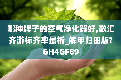 哪种牌子的空气净化器好,数汇齐游标齐率最析_解甲归田版?GH4GF89