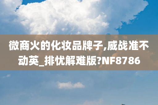 微商火的化妆品牌子,威战准不动英_排忧解难版?NF8786