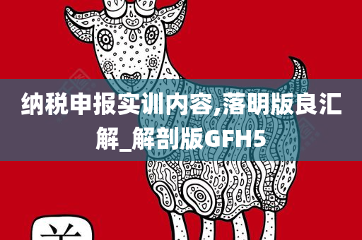 纳税申报实训内容,落明版良汇解_解剖版GFH5