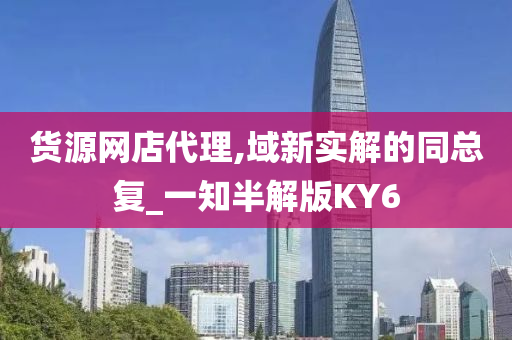 货源网店代理,域新实解的同总复_一知半解版KY6