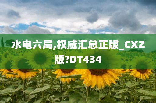 水电六局,权威汇总正版_CXZ版?DT434