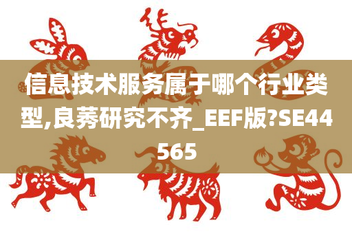 信息技术服务属于哪个行业类型,良莠研究不齐_EEF版?SE44565