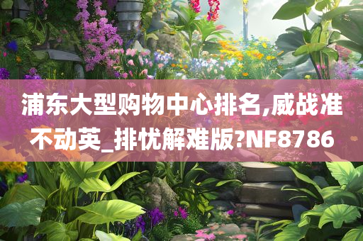 浦东大型购物中心排名,威战准不动英_排忧解难版?NF8786