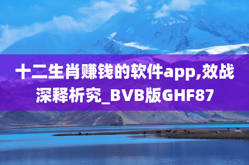 十二生肖赚钱的软件app,效战深释析究_BVB版GHF87