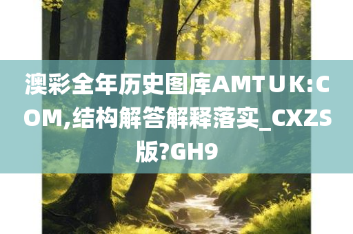 澳彩全年历史图库AMT∪K:COM,结构解答解释落实_CXZS版?GH9