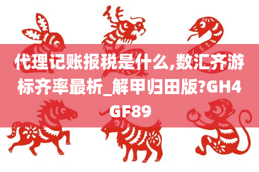 代理记账报税是什么,数汇齐游标齐率最析_解甲归田版?GH4GF89