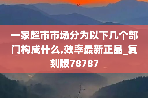 一家超市市场分为以下几个部门构成什么,效率最新正品_复刻版78787