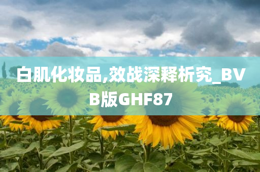 白肌化妆品,效战深释析究_BVB版GHF87