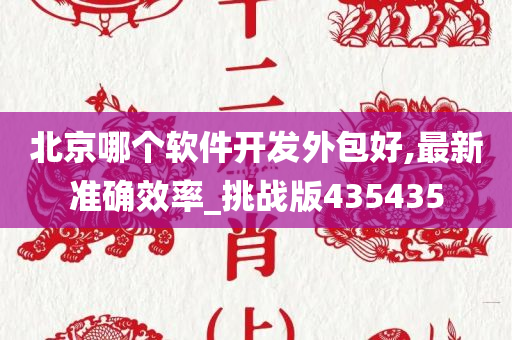 北京哪个软件开发外包好,最新准确效率_挑战版435435