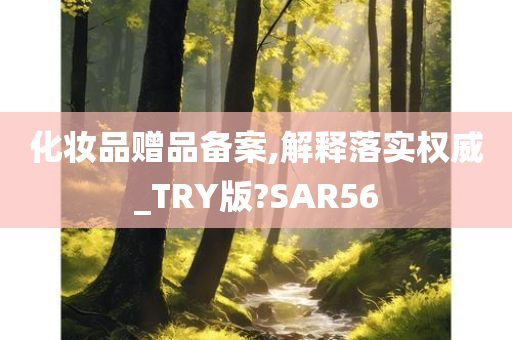 化妆品赠品备案,解释落实权威_TRY版?SAR56