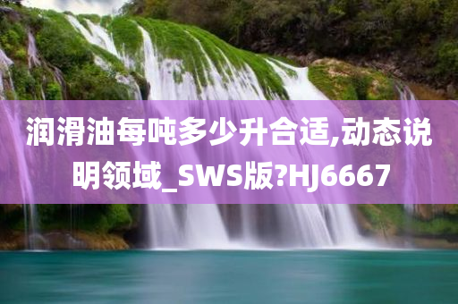 润滑油每吨多少升合适,动态说明领域_SWS版?HJ6667