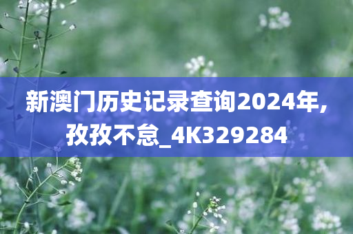 新澳门历史记录查询2024年,孜孜不怠_4K329284