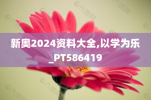 新奥2024资料大全,以学为乐_PT586419