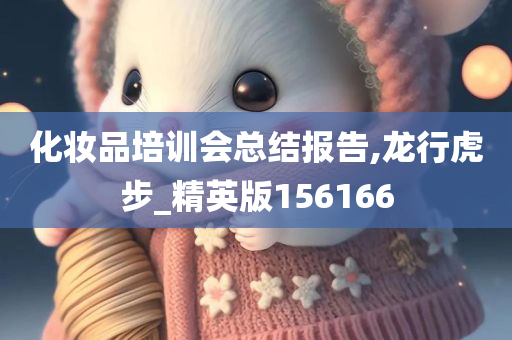 化妆品培训会总结报告,龙行虎步_精英版156166