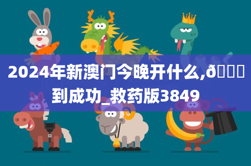 2024年新澳门今晚开什么,🐎到成功_救药版3849