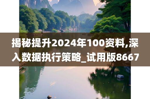 揭秘提升2024年100资料,深入数据执行策略_试用版8667