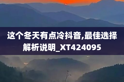 这个冬天有点冷抖音,最佳选择解析说明_XT424095