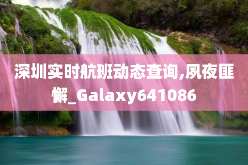 深圳实时航班动态查询,夙夜匪懈_Galaxy641086