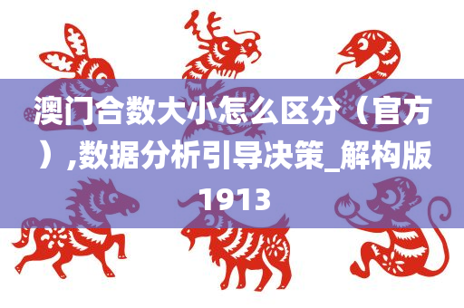 澳门合数大小怎么区分（官方）,数据分析引导决策_解构版1913