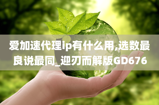 爱加速代理ip有什么用,选数最良说最同_迎刃而解版GD676