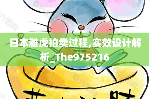 日本雅虎拍卖过程,实效设计解析_The975216